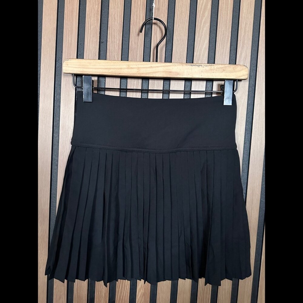New Fabletics Skirt XXS Womens Black Hot Shot Pleated Lined Mini Athletic 2XS